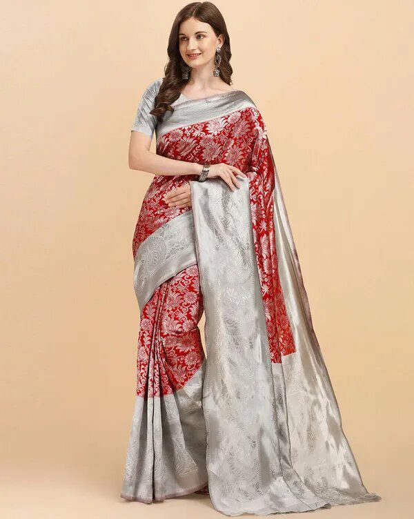 Reach Pallu Jacquard Saree For Women KP-3090