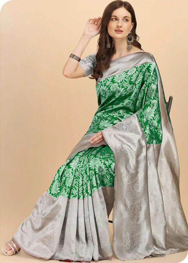 Reach Pallu Jacquard Saree For Women KP-3090