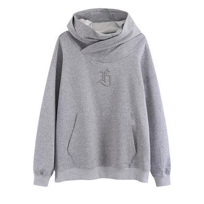 Solid Color Fashion Hooded Sweatshirt Men