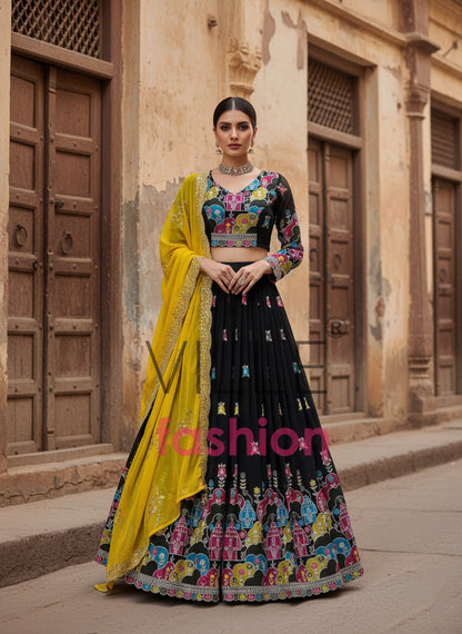Latest Georgette Thread Lehenga Choli