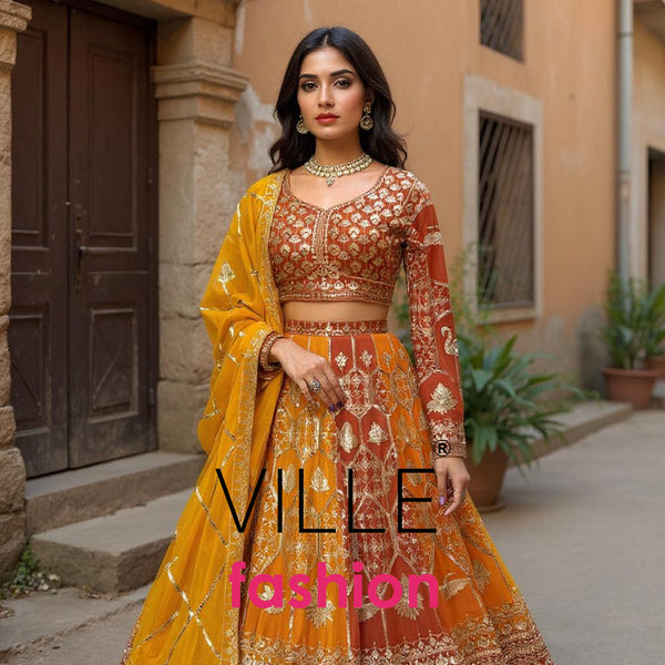 Wedding Wear Georgette Sequence Lehenga Choli