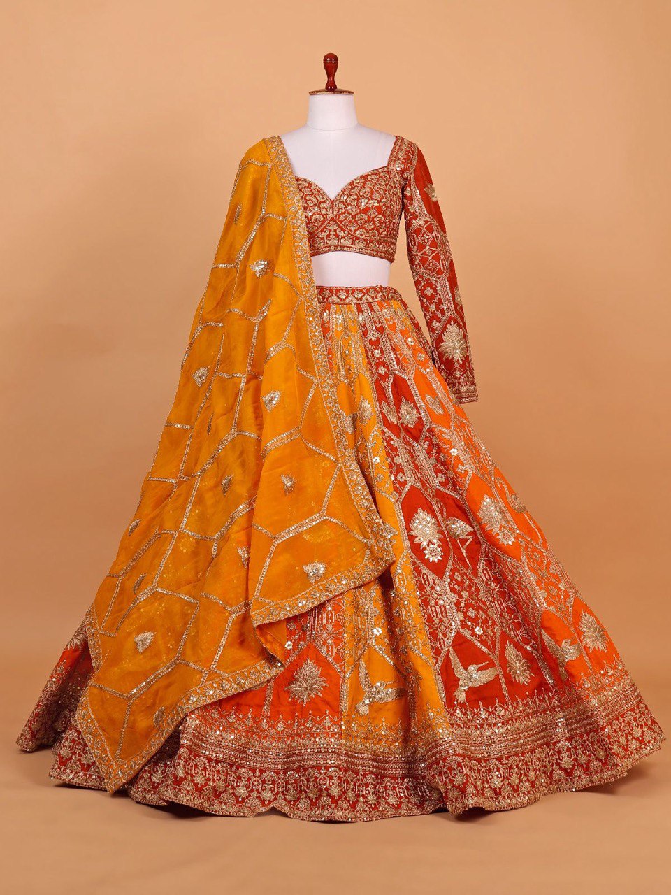 Wedding Wear Georgette Sequence Lehenga Choli