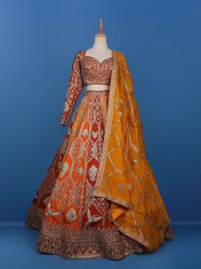 Wedding Wear Georgette Sequence Lehenga Choli