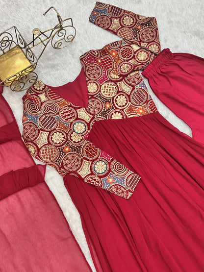 Ville Fashion Women Long Kurta Dupatta Set