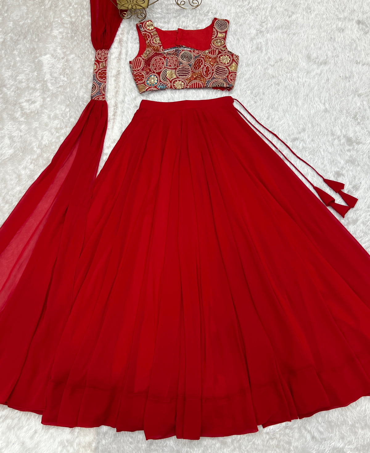 Latest Georgette Sequence Full Stitched Lehenga Choli