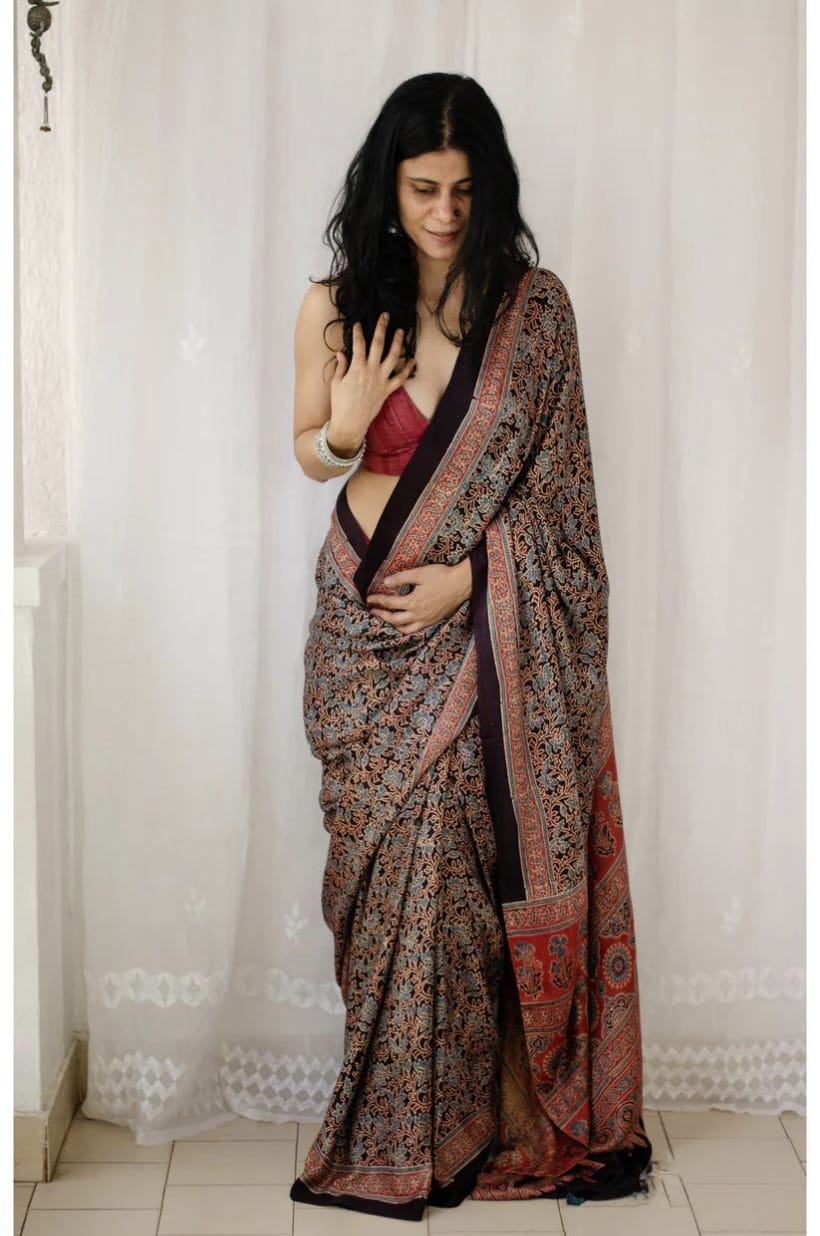 Latest Digital Printed Mono Cotton Saree with blouse