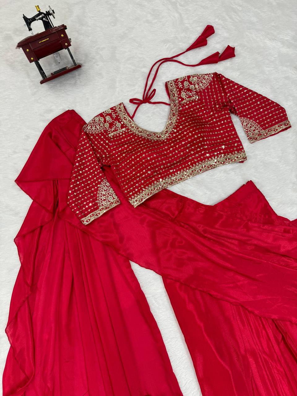 Ready To Wear Saree with Full Stitched Blouse