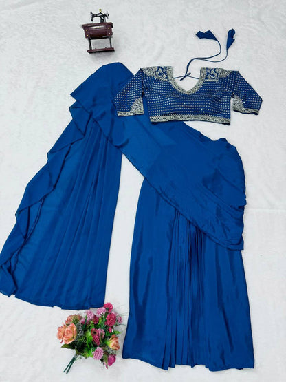 Ready To Wear Saree with Full Stitched Blouse