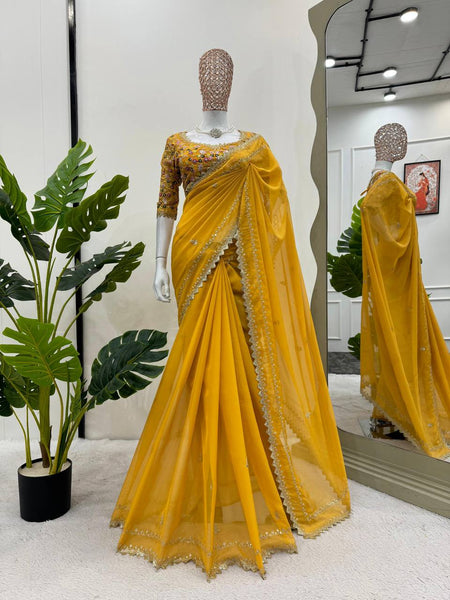 Tibby Silk Saree With Blouse