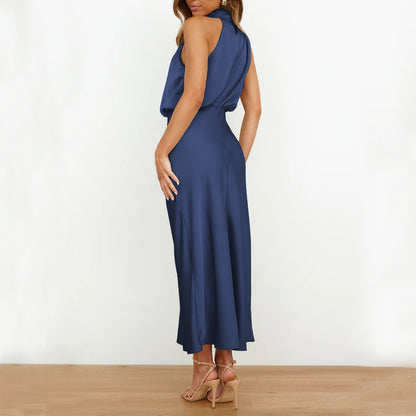 Summer Sleeveless Dress Ins Fashion Elegant Evening Party Club Clothing For Women