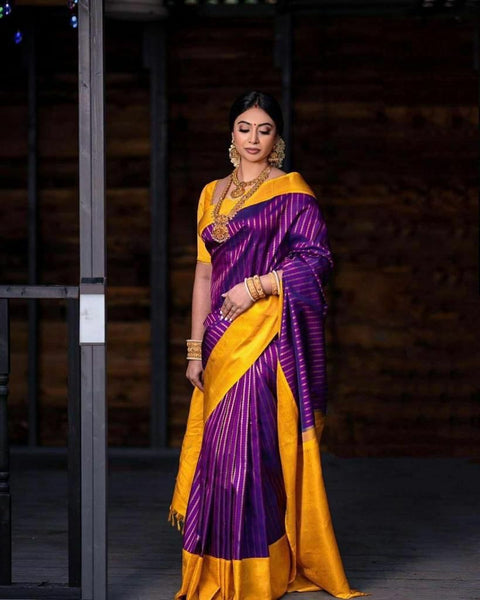 Reach Pallu Jacquard Saree For Women