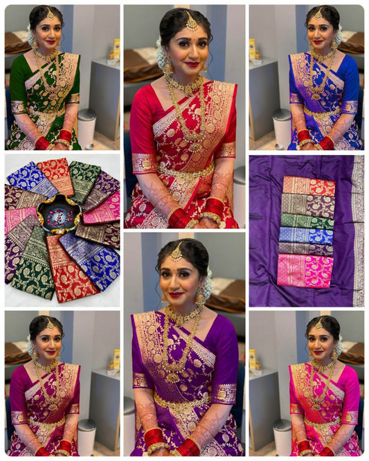 Lichi Silk Jacquard Saree