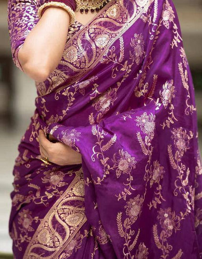 Reach Pallu Jacquard Saree For Women