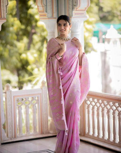 Reach Pallu Jacquard Saree For Women