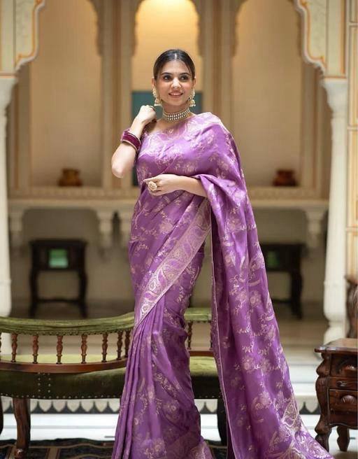 Reach Pallu Jacquard Saree For Women