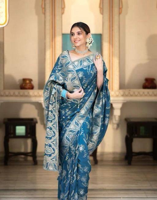 Reach Pallu Jacquard Saree For Women