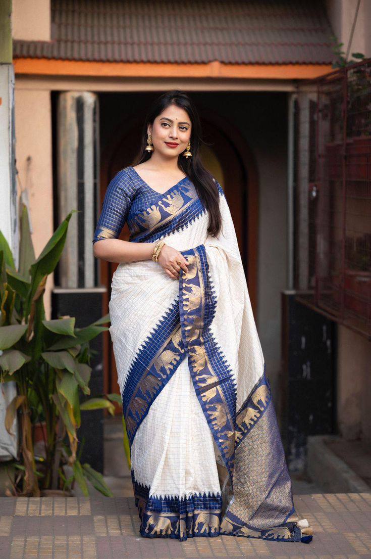 Reach Pallu Jacquard Saree For Women