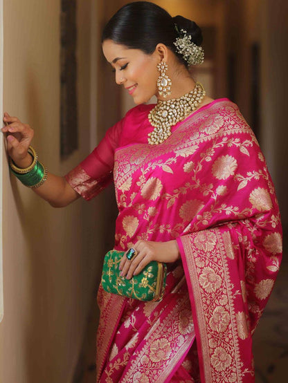 Reach Pallu Jacquard Saree For Women