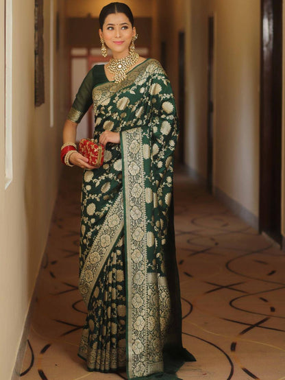 Reach Pallu Jacquard Saree For Women