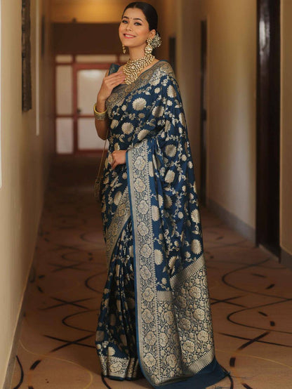 Reach Pallu Jacquard Saree For Women