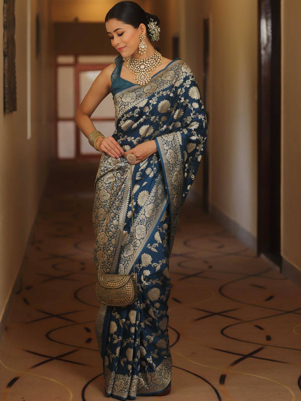 Reach Pallu Jacquard Saree For Women