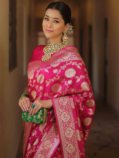 Reach Pallu Jacquard Saree For Women