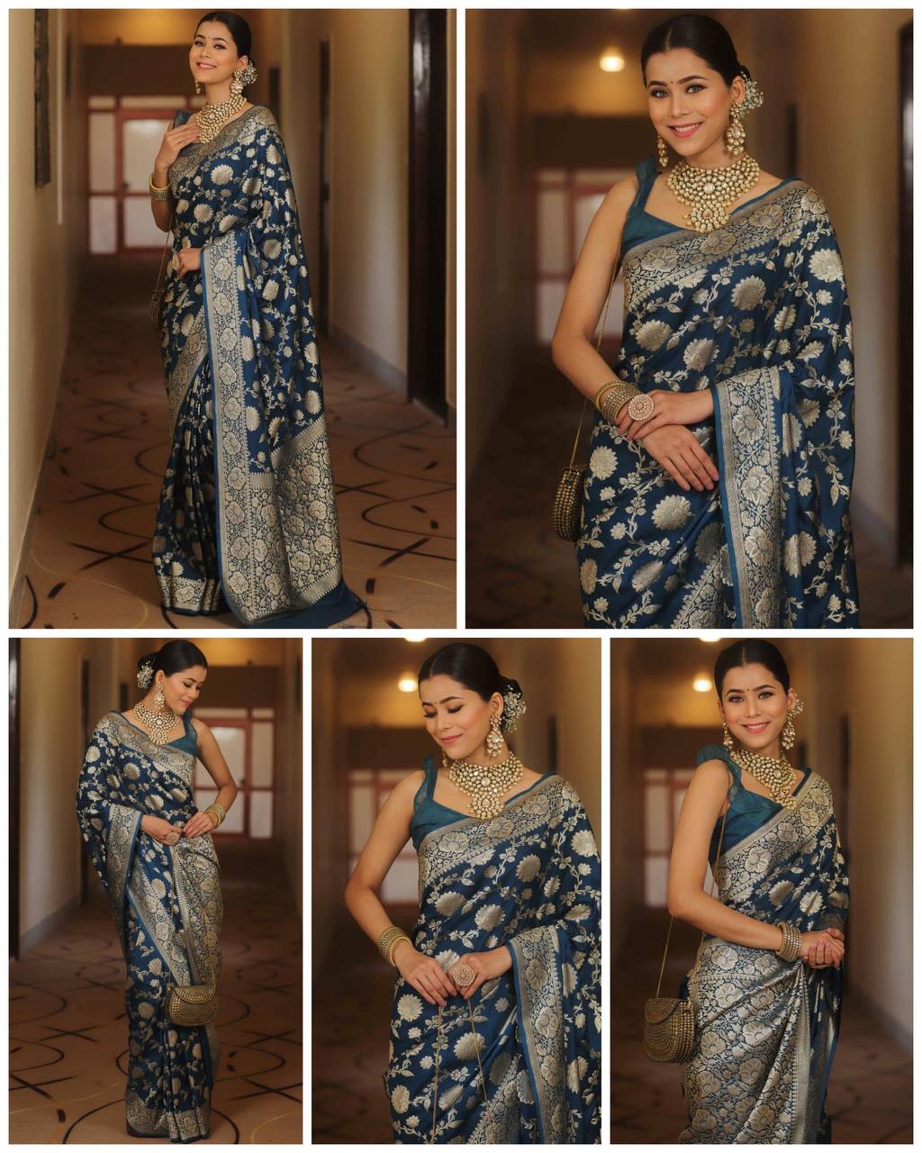 Reach Pallu Jacquard Saree For Women