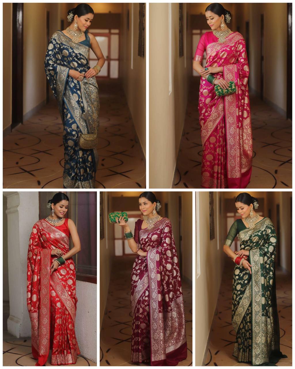 Reach Pallu Jacquard Saree For Women
