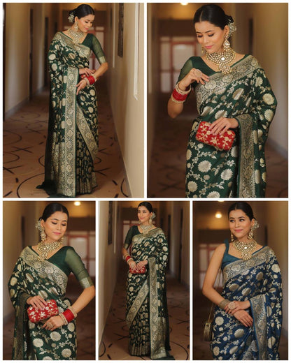 Reach Pallu Jacquard Saree For Women