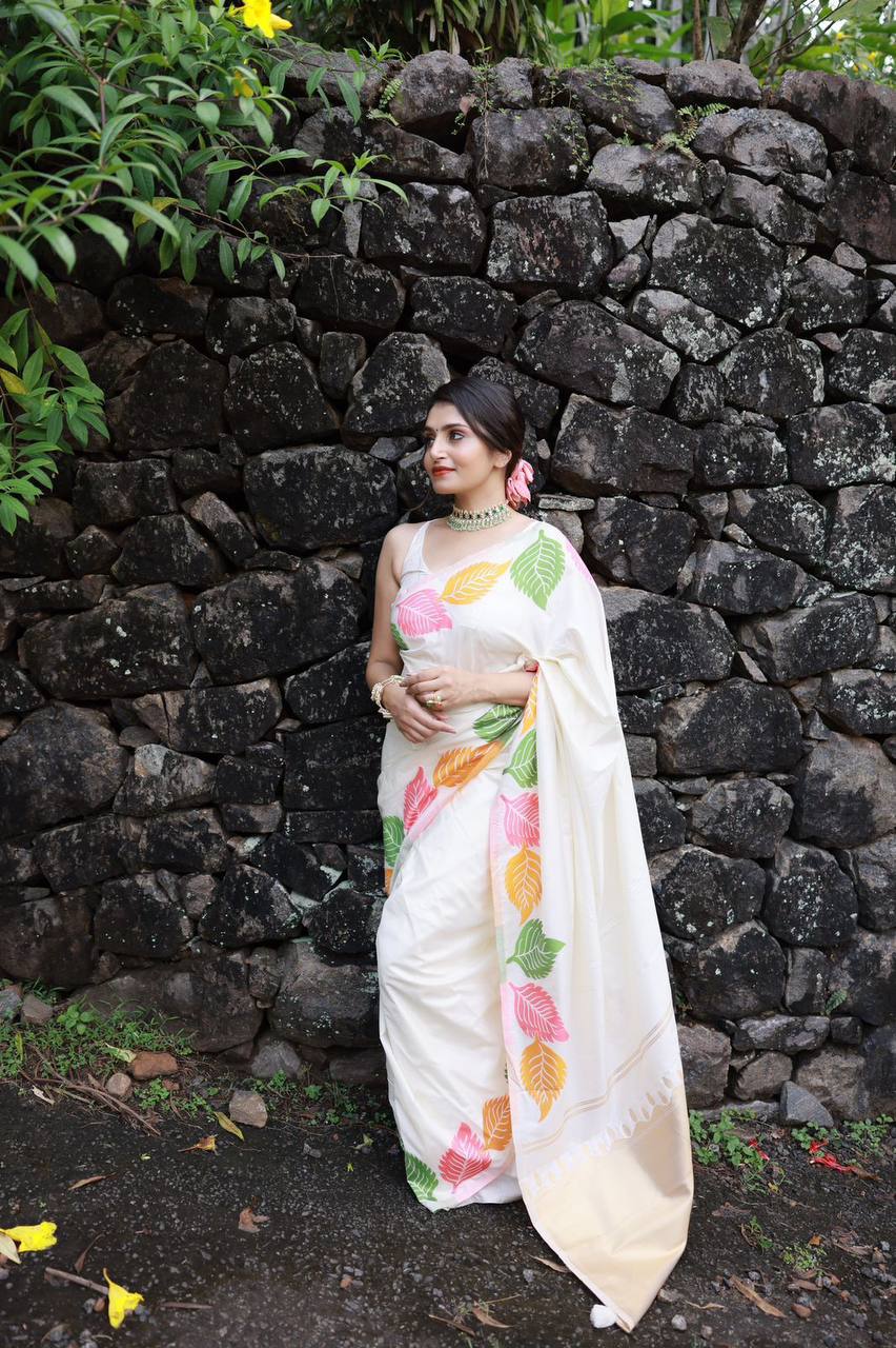 Reach Pallu Jacquard Saree For Women