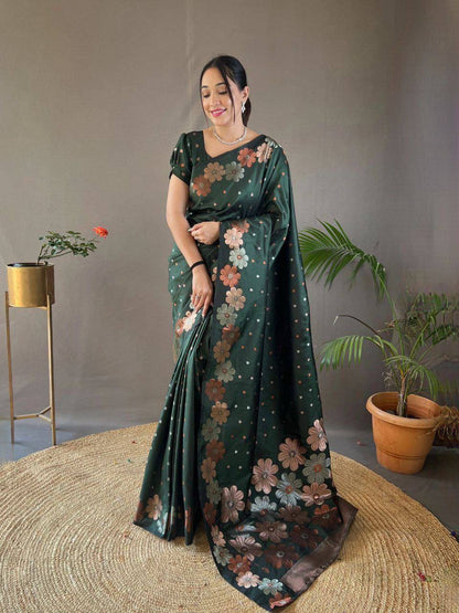 Reach Pallu Jacquard Saree For Women