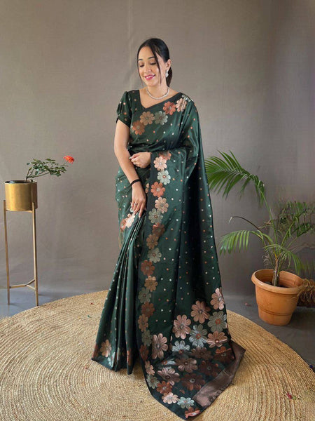 Reach Pallu Jacquard Saree For Women