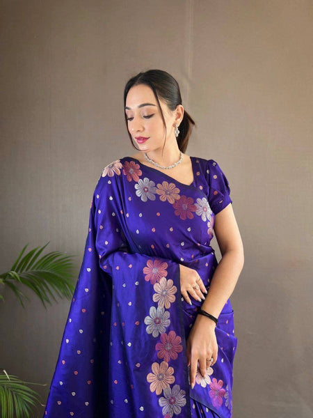 Reach Pallu Jacquard Saree For Women