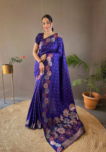 Reach Pallu Jacquard Saree For Women