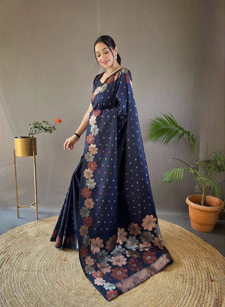 Reach Pallu Jacquard Saree For Women