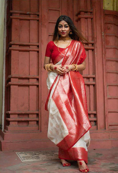 Reach Pallu Jacquard Saree For Women