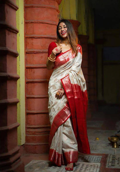 Reach Pallu Jacquard Saree For Women