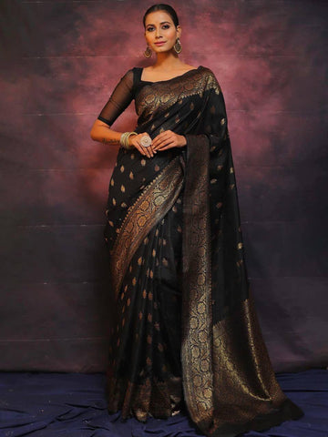 Reach Pallu Jacquard Saree For Women