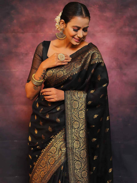 Reach Pallu Jacquard Saree For Women