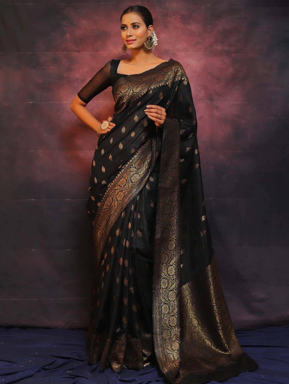 Reach Pallu Jacquard Saree For Women