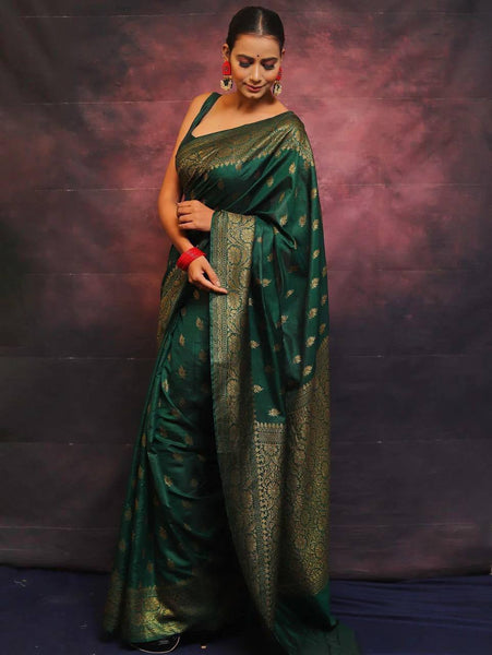 Reach Pallu Jacquard Saree For Women