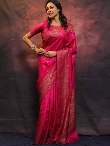 Reach Pallu Jacquard Saree For Women