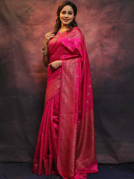 Reach Pallu Jacquard Saree For Women