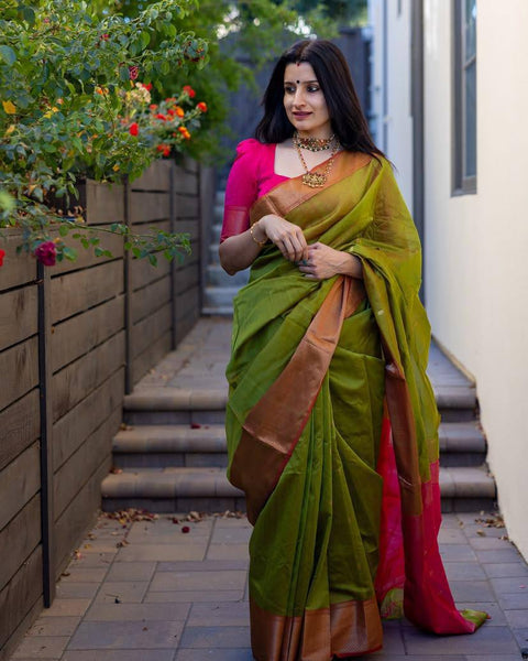 Reach Pallu Jacquard Saree For Women