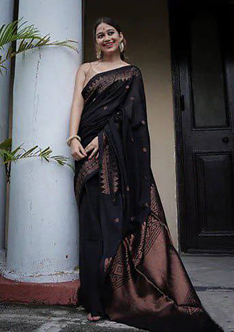 Reach Pallu Jacquard Saree For Women