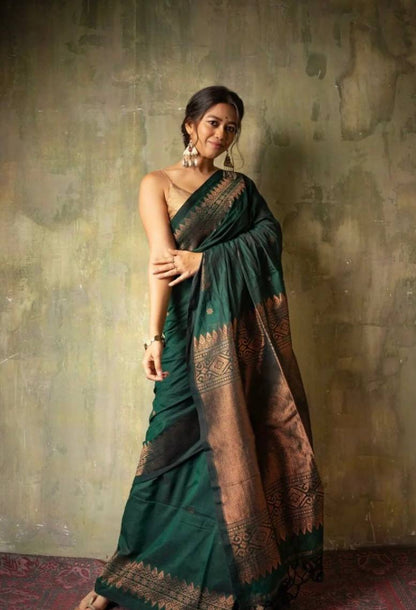 Reach Pallu Jacquard Saree For Women