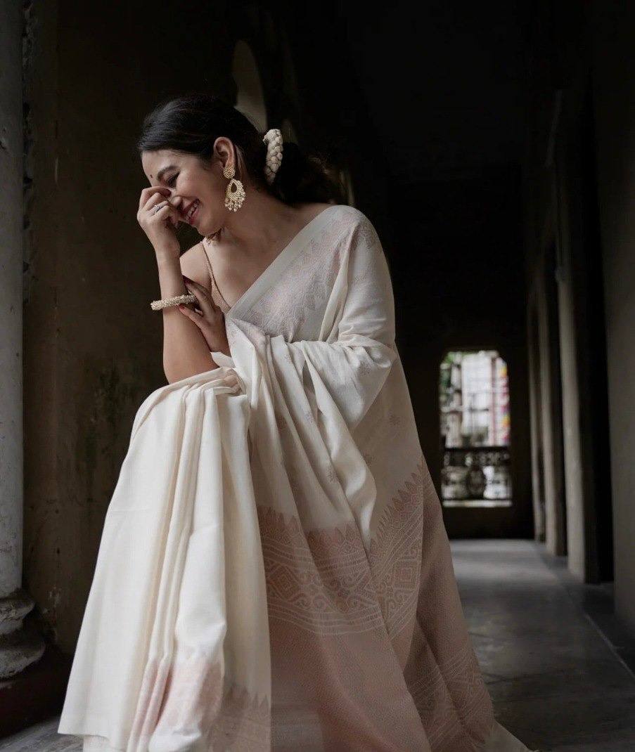 Reach Pallu Jacquard Saree For Women