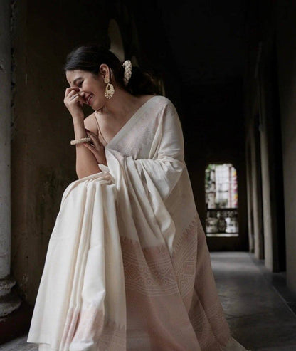 Reach Pallu Jacquard Saree For Women