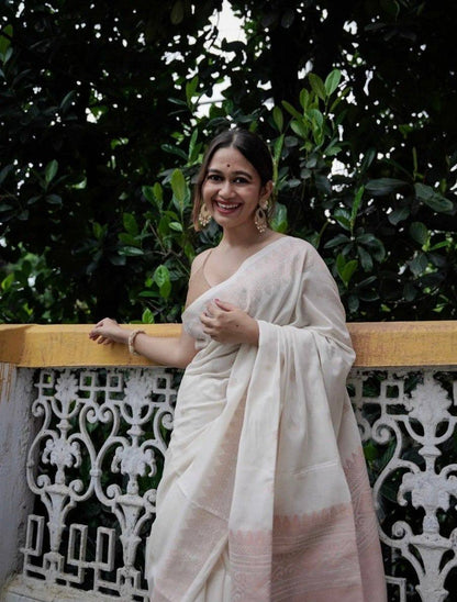 Reach Pallu Jacquard Saree For Women