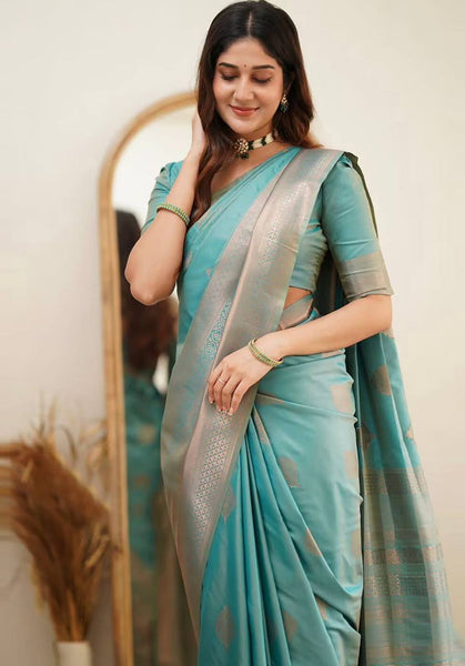 Reach Pallu Jacquard Saree For Women